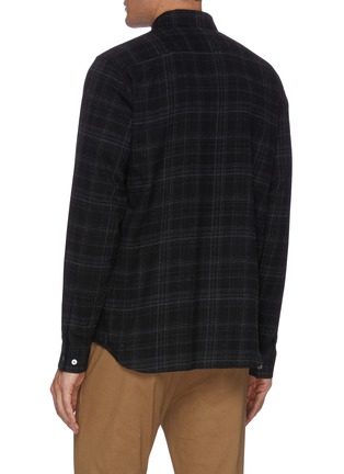 Back View - Click To Enlarge - THEORY - IRVING' Plaid Flannel Shirt
