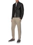 Figure View - Click To Enlarge - THEORY - FLETCHER' Two Way Zip Leather Jacket