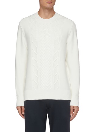 Main View - Click To Enlarge - THEORY - BARDEN' Cable Knit Sweater