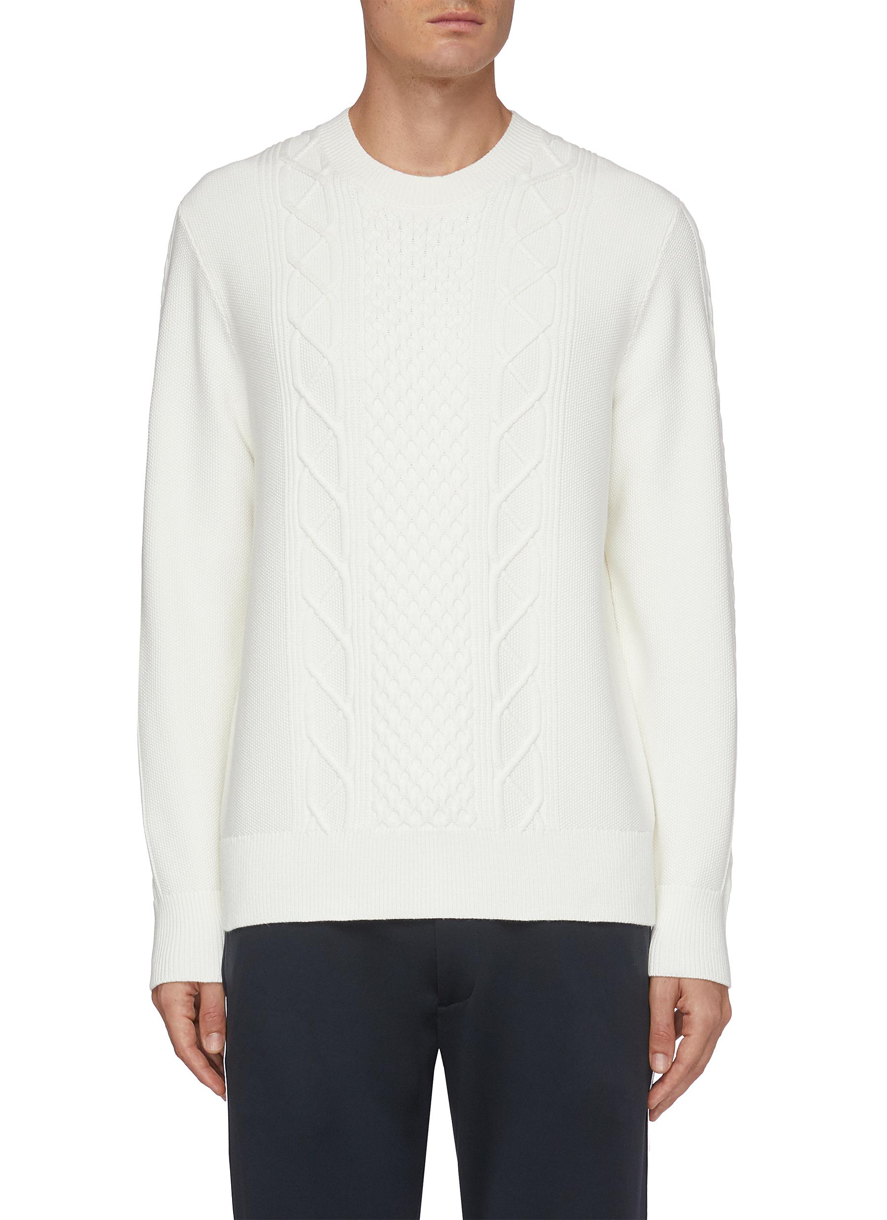 theory cable knit sweater