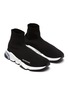 BALENCIAGA - 'Speed' Clear Sole nit Slip On Sneakers