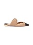 Main View - Click To Enlarge - AQUAZZURA - Twisted double band leather flats