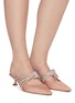 Figure View - Click To Enlarge - AQUAZZURA - Celeste' strappy heeled mules