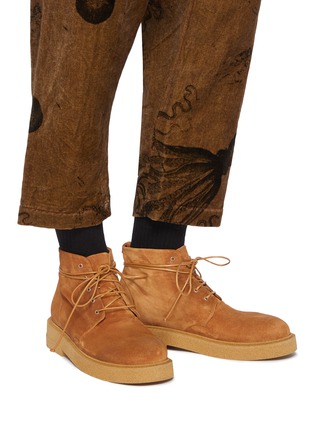 Figure View - Click To Enlarge - MARSÈLL - Suede Combat Boots