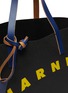 Detail View - Click To Enlarge - MARNI - Logo print cellulose shopping bag tote