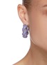 Figure View - Click To Enlarge - BOTTEGA VENETA - Twisted Leather Hoop Earrings
