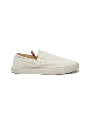 Main View - Click To Enlarge - ACNE STUDIOS - Distressed Canvas Slip-on Sneakers