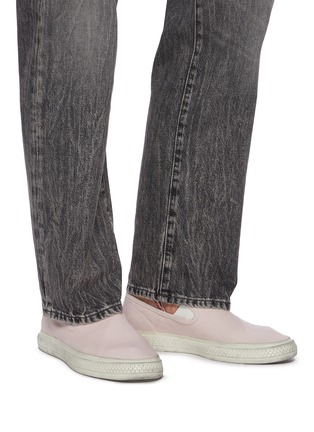 Figure View - Click To Enlarge - ACNE STUDIOS - Distressed Detail Slip On Canvas Sneakers