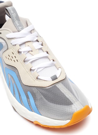 Detail View - Click To Enlarge - ACNE STUDIOS - Translucent Mesh Upper Lace Up Sneakers