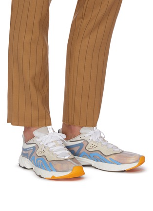 Figure View - Click To Enlarge - ACNE STUDIOS - Translucent Mesh Upper Lace Up Sneakers