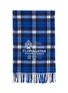 Detail View - Click To Enlarge - ACNE STUDIOS - Fringe Check Wool Scarf