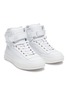 Detail View - Click To Enlarge - ACNE STUDIOS - Ankle Strap High Top Leather Sneakers
