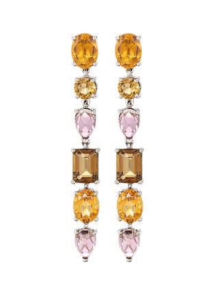 Main View - Click To Enlarge - JOHN HARDY - 'Cahaya' tourmaline madeira citrine quartz sterling silver earrings