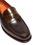 Detail View - Click To Enlarge - SANTONI - 'QUENTIN' Leather Penny Loafers