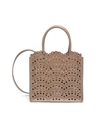 Main View - Click To Enlarge - ALAÏA - 'Garance 16' Perforated Vienne Vague Motif Leather Tote