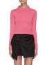 Main View - Click To Enlarge - ALEXANDER MCQUEEN - Crop cashmere sweater