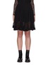 Main View - Click To Enlarge - ALEXANDER MCQUEEN - A-line Lace Trim Flare Hem Skirt