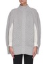 Main View - Click To Enlarge - ALEXANDER MCQUEEN - Cape sleeve cable knit sweater