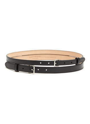 Main View - Click To Enlarge - ALEXANDER MCQUEEN - Double Strap Leather Belt