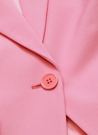  - ALEXANDER MCQUEEN - Single button cinch waist peak lapel blazer