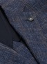  - LARDINI - Notch Lapel Check Wool Cotton Linen Blazer