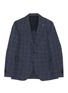 Main View - Click To Enlarge - LARDINI - Notch Lapel Check Wool Cotton Linen Blazer