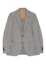 Main View - Click To Enlarge - LARDINI - Notch Lapel Plaid Check Wool Silk Blazer