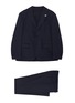Main View - Click To Enlarge - LARDINI - Micro check wool blend suit