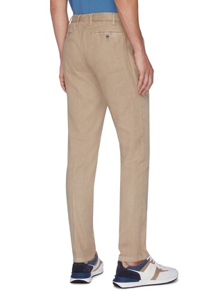 Back View - Click To Enlarge - LARDINI - Soho' Linen Cotton Chino Pants