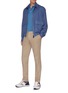 Figure View - Click To Enlarge - LARDINI - Soho' Linen Cotton Chino Pants