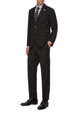 Figure View - Click To Enlarge - LARDINI - Wool blend suit