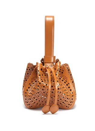 Main View - Click To Enlarge - ALAÏA - ROSE MARIE' PERFORATED LEATHER CLUTCH