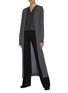 Figure View - Click To Enlarge - THE ROW - 'Bayo' Open Front Cashmere Silk Blend Long Coat