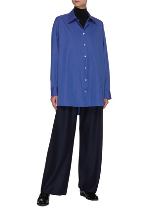 Figure View - Click To Enlarge - THE ROW - 'GALA' Wide Leg Wool Pants