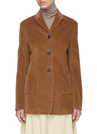 Main View - Click To Enlarge - THE ROW - Single breast corduroy tailored jacket