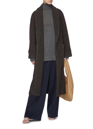 Figure View - Click To Enlarge - THE ROW - Fiera' shawl collar belted wrap coat