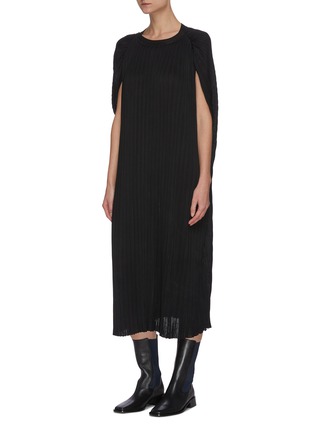 Front View - Click To Enlarge - THE ROW - Cape Sleeve Pleat maxi Dress