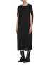 Front View - Click To Enlarge - THE ROW - Cape Sleeve Pleat maxi Dress