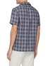 Back View - Click To Enlarge - LARDINI - 'Gian' check linen cotton blend shirt