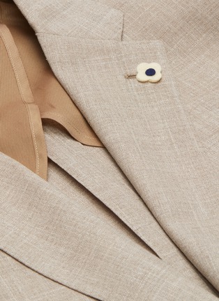  - LARDINI - Notch Lapel Wool Silk Linen Blazer