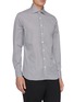 Front View - Click To Enlarge - LARDINI - 'Alvaro' stripe spread collar shirt