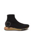 Main View - Click To Enlarge - SALVATORE FERRAGAMO - 'GARDENA' Ankle Sock Sneakers