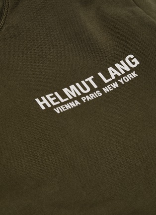  - HELMUT LANG - Logo print elbow strap hoodie
