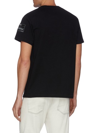 Back View - Click To Enlarge - HELMUT LANG - Logo patch cotton T-shirt