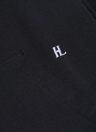  - HELMUT LANG - Logo embroidered hoodie