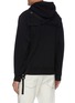Back View - Click To Enlarge - HELMUT LANG - Logo embroidered hoodie