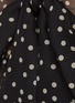  - SAINT LAURENT - Scarf detail polka dot sheer silk blouse