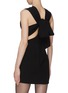 Back View - Click To Enlarge - SAINT LAURENT - Back bow sleeveless mini dress