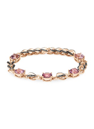 Main View - Click To Enlarge - JOHN HARDY - 'Cinta' diamond spinel 18k rose gold bracelet
