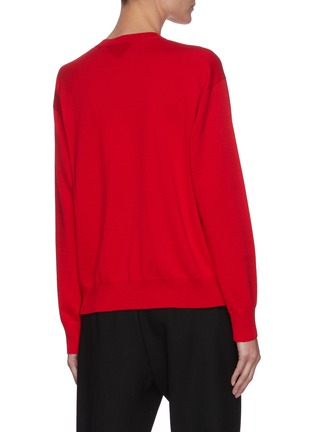 Back View - Click To Enlarge - BOTTEGA VENETA - Horizontal Button Front Wool Sweater